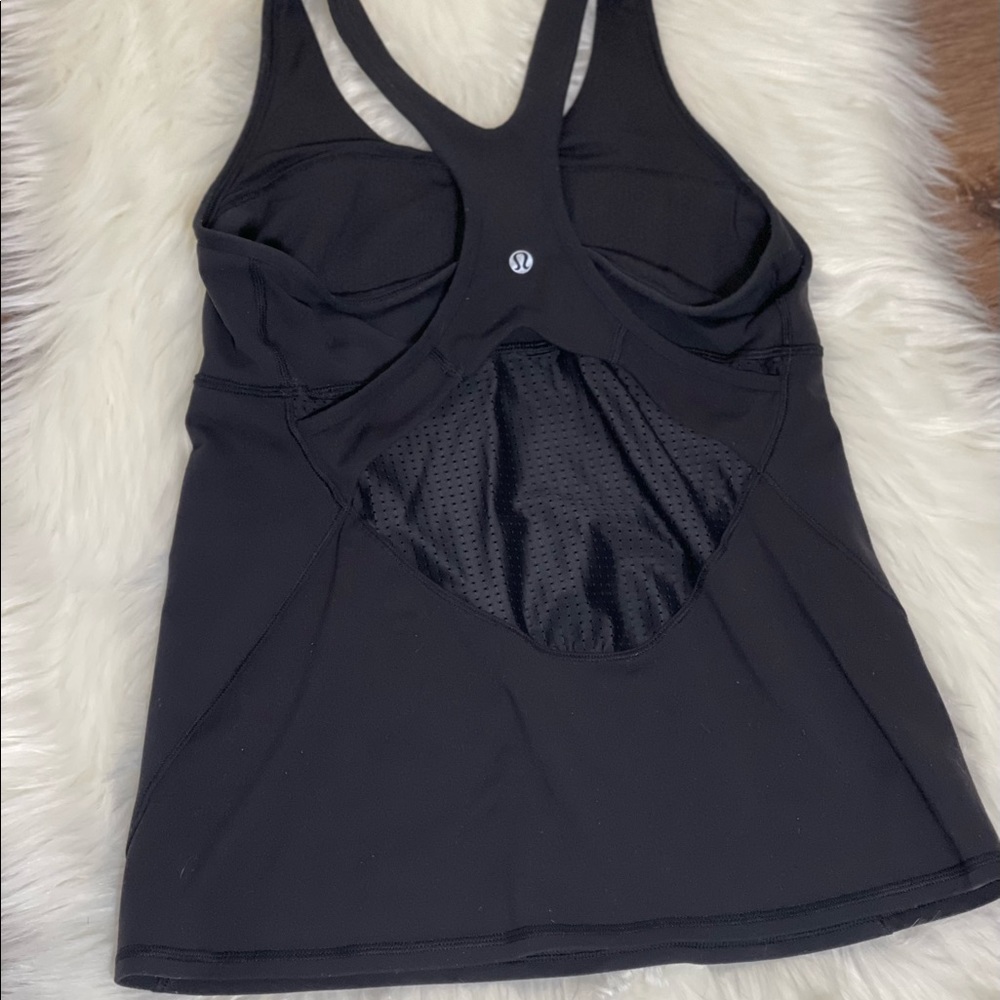 Lululemon Black Yoga Top.